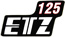Bild vom Artikel Aufkleber f. Seitendeckel mit Aufschrift ETZ 125 (rot, schwarz, weiß)