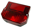 Bild vom Artikel Rücklicht eckig (134 x 104 mm) mit Kennzeichenbeleuchtung, Rücklichtglas: rot/rot