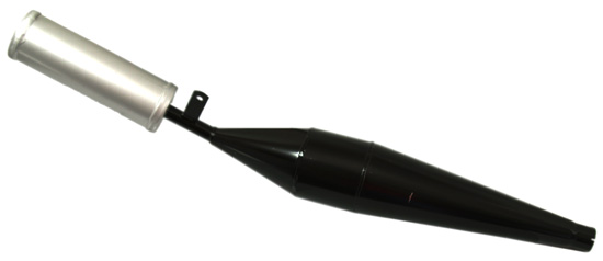 Sportauspuff Schwarz (Endst�ck silber)