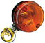 Bild vom Artikel Blinker (Glas orange) rund komplett mit Kabel, Gehäuse schwarz, hinten