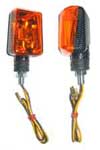 Miniblinker 6V TKM-Racing, Version Race mit T�V, (Farbe: Carbon / Orange)