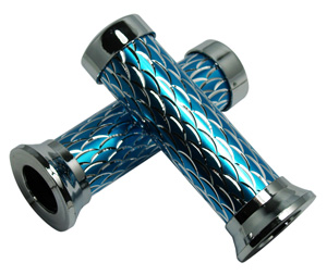Griffgummiset (Griffgummis) Chrom PL-03 Farbe: Blau