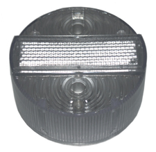 R�cklichtkappe wei� (Klarglaslook), rund D=120mm - 3 Schrauben 