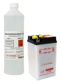 Batterie Moped/Scooter/Motorrad inkl. Batteries�ure - 6V 8Ah (6V 8Ampere)