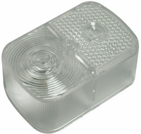 R�cklichtkappe wei� (Klarglaslook), eckig KR51/SR4/1-4