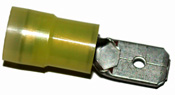 Flachstecker isoliert 6,3 x 0,8 mm (gelb)