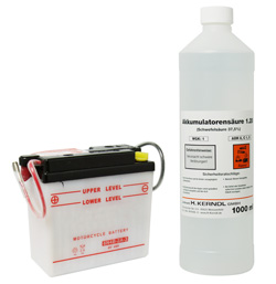 Batterie Moped/Scooter/Motorrad inkl. Batteries�ure - 12N5,5-3B (12V 5,5Ampere)