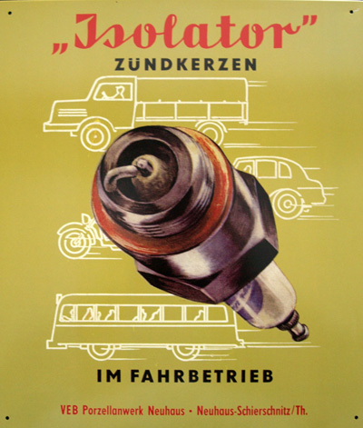 Blechschild: Ausf�hrung m. Bild Isolator