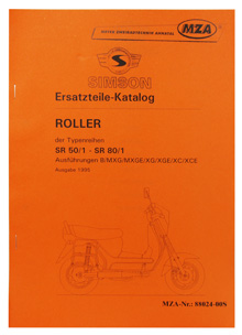 Bild vom Artikel Ersatzteilkatalog Simson Roller SR50/SR80 (Ausgabe 1995)