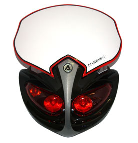Lampenmaske / Scheinwerfermaske Acerbis -Diamond- rot