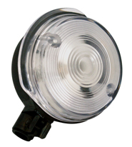 Blinker (Glas wei�) rund komplett, Standard-schwarz, vorne
