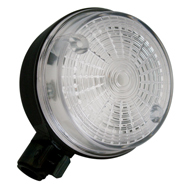 Blinker (Glas wei�) rund komplett, Standard-schwarz, hinten