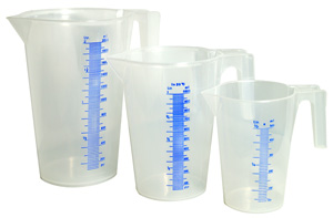Bild vom Artikel Messbecher Set (1x 0,5 Liter; 1x 1,0 Liter; 1x 2,0 Liter)