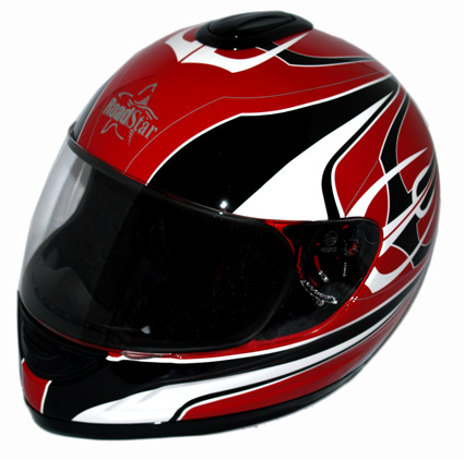 Roadstar Integralhelm -Revolution- Dekor Pitchfork rot (Gr��e L)