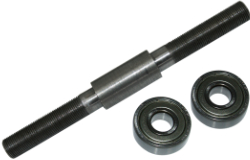 Bild vom Artikel VME Umrüstsatz Achse pass. f. SR2, SR2E, KR50 (Radlager auf Kugellager, Radachse 12,00 mm) vorne - Bremsschild Stahl
