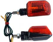 Miniblinker 6V TKM-Racing, (Farbe: Carbon / Orange)