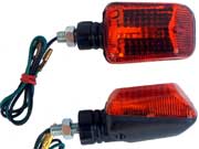 Miniblinker 6V TKM-Racing, (Farbe: Schwarz / Orange)