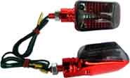 Miniblinker 6V TKM-Racing, (Farbe: Metallic-Rot / Orange-Get�nt)