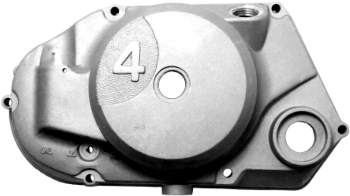 Kupplungsdeckel Motor pass. f. KR51-2, S51, S70, SR50, SR80, S53, S83 ( Aluminium) Ausführung für Drehzahlmesserantrieb ohne Schriftzug in Simson ¹  > Ersatzteile > Teile Motor > Motorengehäuse