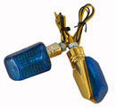 Bild vom Artikel Miniblinker Set SRD-PRO 12 Volt (metallic gold, blau-verspiegelt)