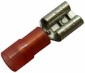 Bild vom Artikel Flachsteckhülse 0,5 qmm - 1,0 qmm (6,3 mm x 0,8 mm) isoliert rot