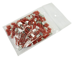 Bild vom Artikel Flachstecker 6,3 mm isoliert 0,5 qmm - 1,0 qmm, VE 100 Stück, rot