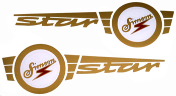 Bild vom Artikel Aufkleber Set mit Logo Simson f. Star SR4-2 (2-teilig)