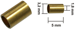 Bild vom Artikel Bowdenzug-Lötnippel C 3,2 x 5,0 x 1,8 (BAV, Messing)