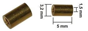 Bild vom Artikel Bowdenzug-Lötnippel C 3,2 x 5,0 x 1,5 (BAV, Messing)