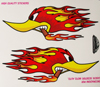 Bild vom Artikel Sticker Motiv -Burning Duck- (14 cm x 16 cm)