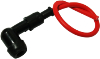 Bild vom Artikel KES Racing-Zündkabel-Set (30 cm) inkl. Zündkerzenstecker - Kabel rot