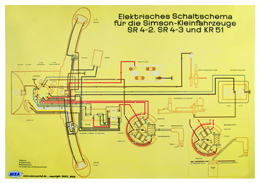 Bild vom Artikel Simson Schaltplan f. KR51-1/SR4-2/SR4-3/SR4-4/KR51-2