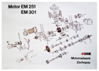 Bild vom Artikel MZ Explosionsdarstellung Motor f. ETZ250