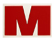 Bild vom Artikel Aufkleber (Tankbuchstabe) mit Motiv -M- rot