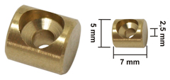 Bild vom Artikel Bowdenzug-Lötnippel D 5,0 x 7,0 x 2,5 (BAV, Messing)