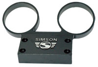 Bild vom Artikel Armaturenhalterung f. Drehzahlmesser & Tachometer S50, S51, S70 (m. Simson Logo) schwarz
