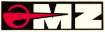 Bild vom Artikel Aufkleber m. MZ Logo (70,00 mm x 20,00 mm) weiß - Untergrund schwarz