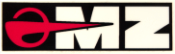 Bild vom Artikel Aufkleber m. MZ Logo (70,00 mm x 20,00 mm) weiß - Untergrund schwarz