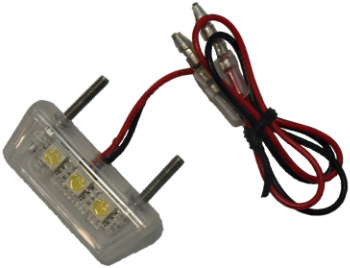 Mini-Kennzeichenbeleuchtung m. 3 LED Moped & Motorrad weiß in Technik >  Fahrzeugzubehör > Custom-Lights (Licht)