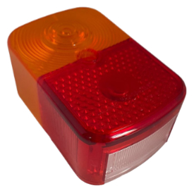 Bild vom Artikel Rücklichtkappe pass. f. KR51-1, SR4-1, SR4-2, SR4-3, SR4-4, KR51-2 (eckig, Glas rot & orange)